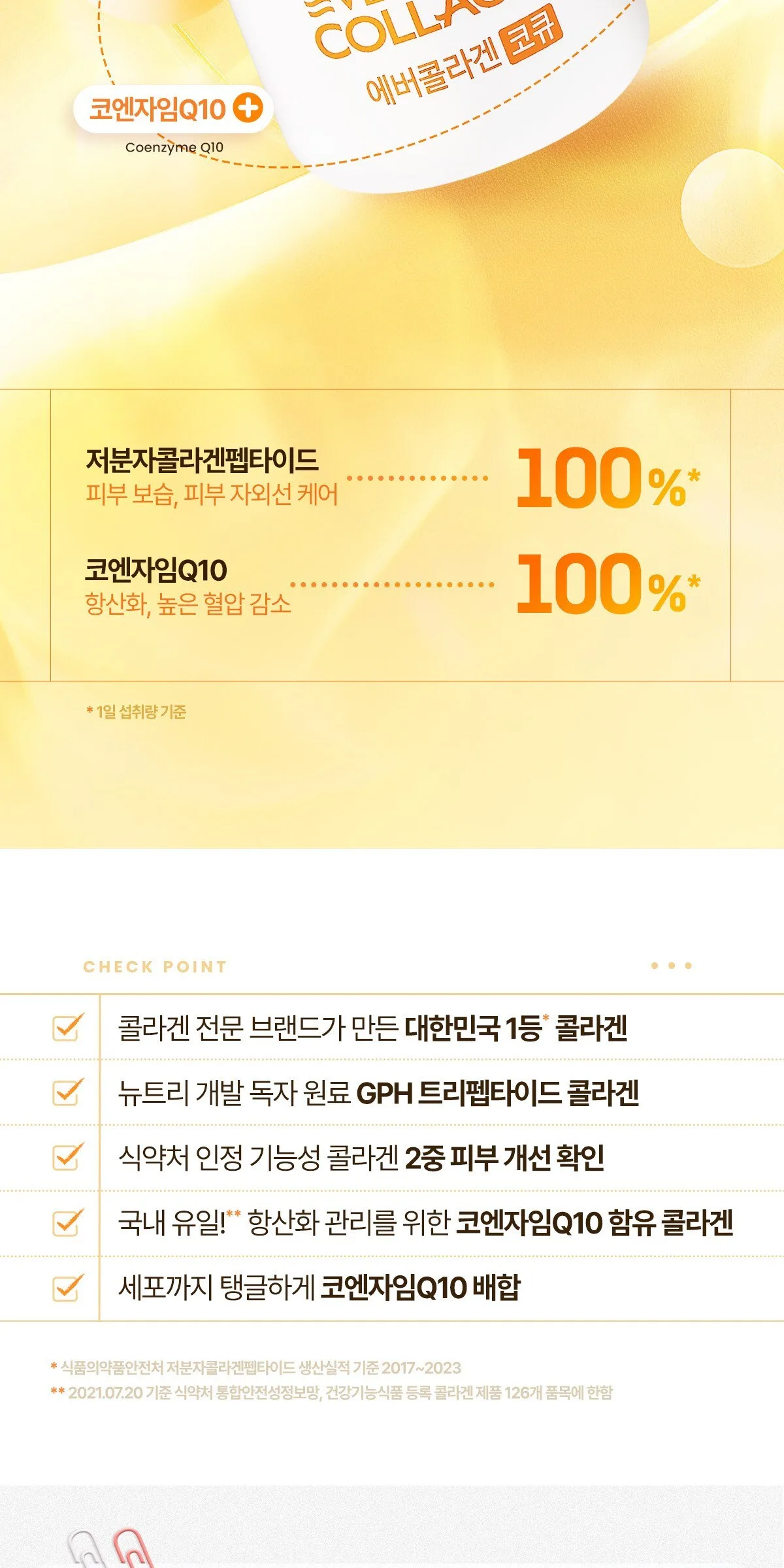 Ever Collagen CoQ 84 Tablets – Low Molecular Collagen with Coenzyme Q10 for Skin Hydration and Antioxidant Support Detail