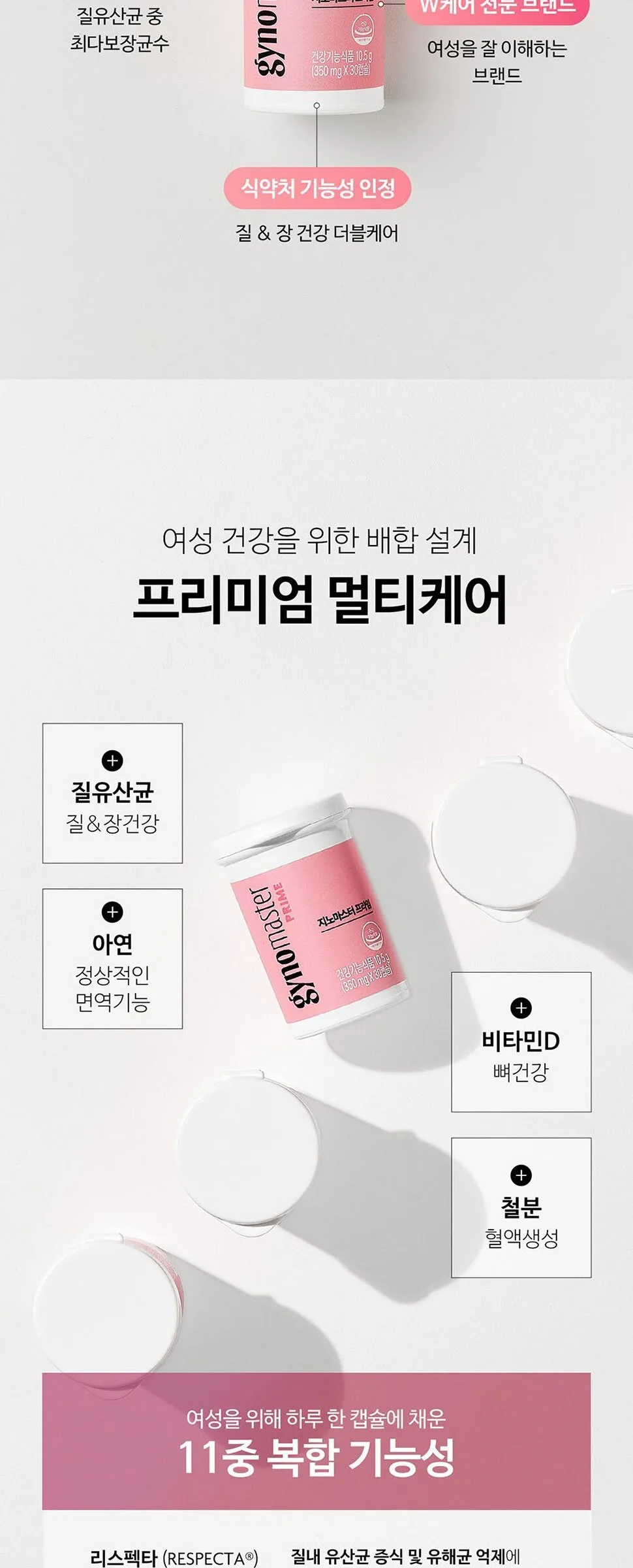 Masterbiome Geno Master Prime Probiotics 50 Billion CFU Women Vaginal Health 30 Tablets Detail