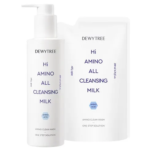 Dewytree Hi Amino All Cleansing Milk 200ml + Refill 200ml Set
