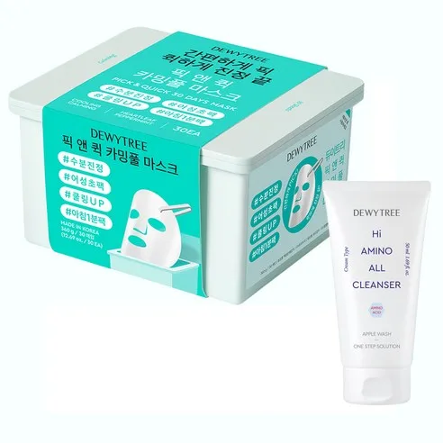 Dewytree Pick & Quick Calmingful 30Days Mask + Hi Amino All Cleanser 50ml