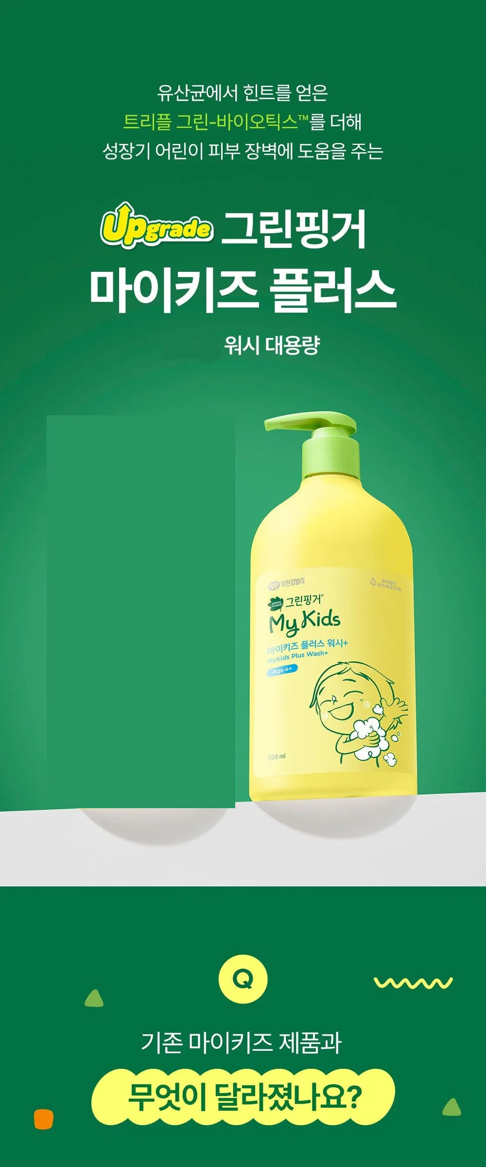 Green Finger MyKids Plus Wash+ 500ml Detail