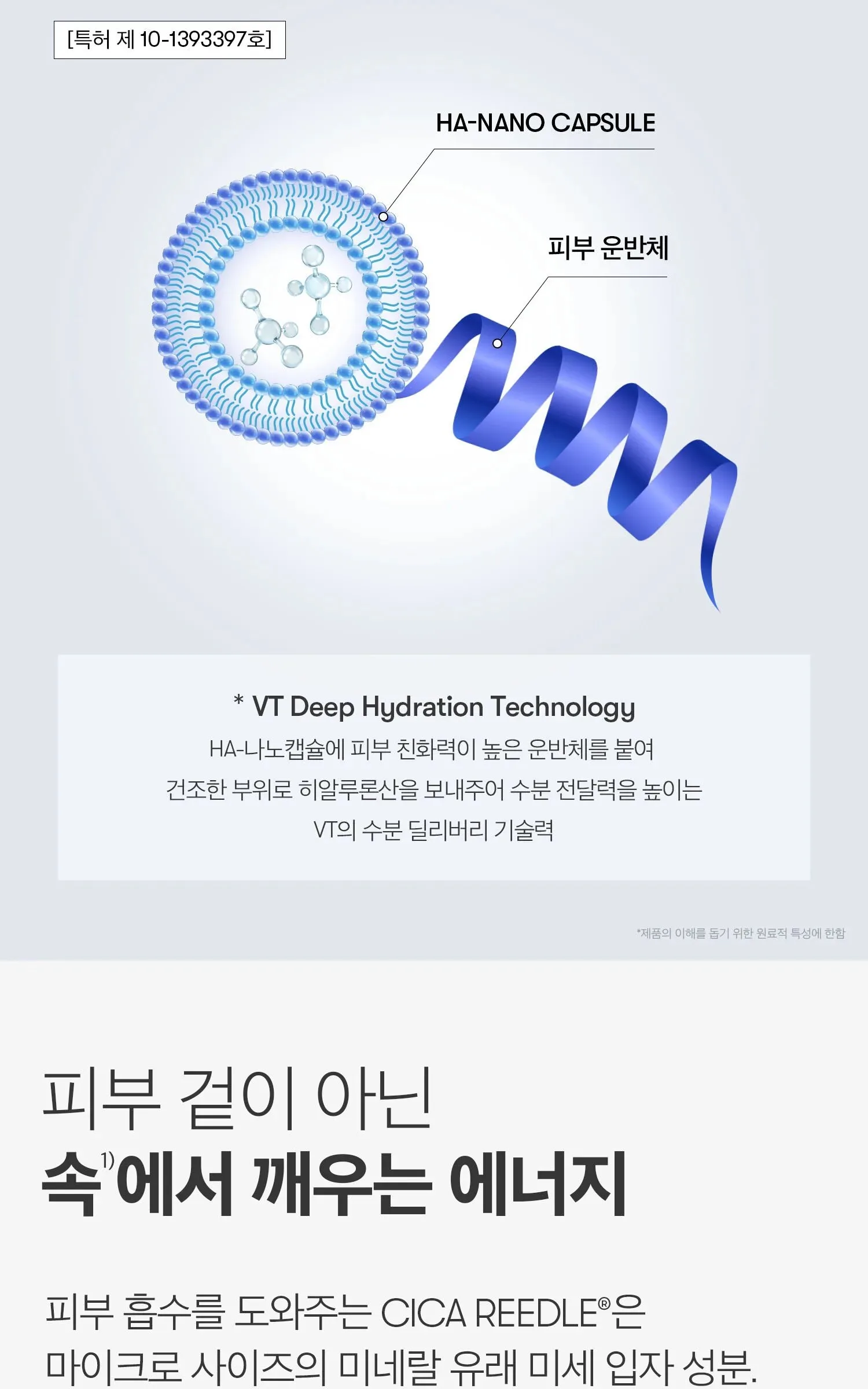 VT COSMETICS Hydrop Reedle Shot 100hL 2-Step Hydrogel Mask 4 Sheets Detail