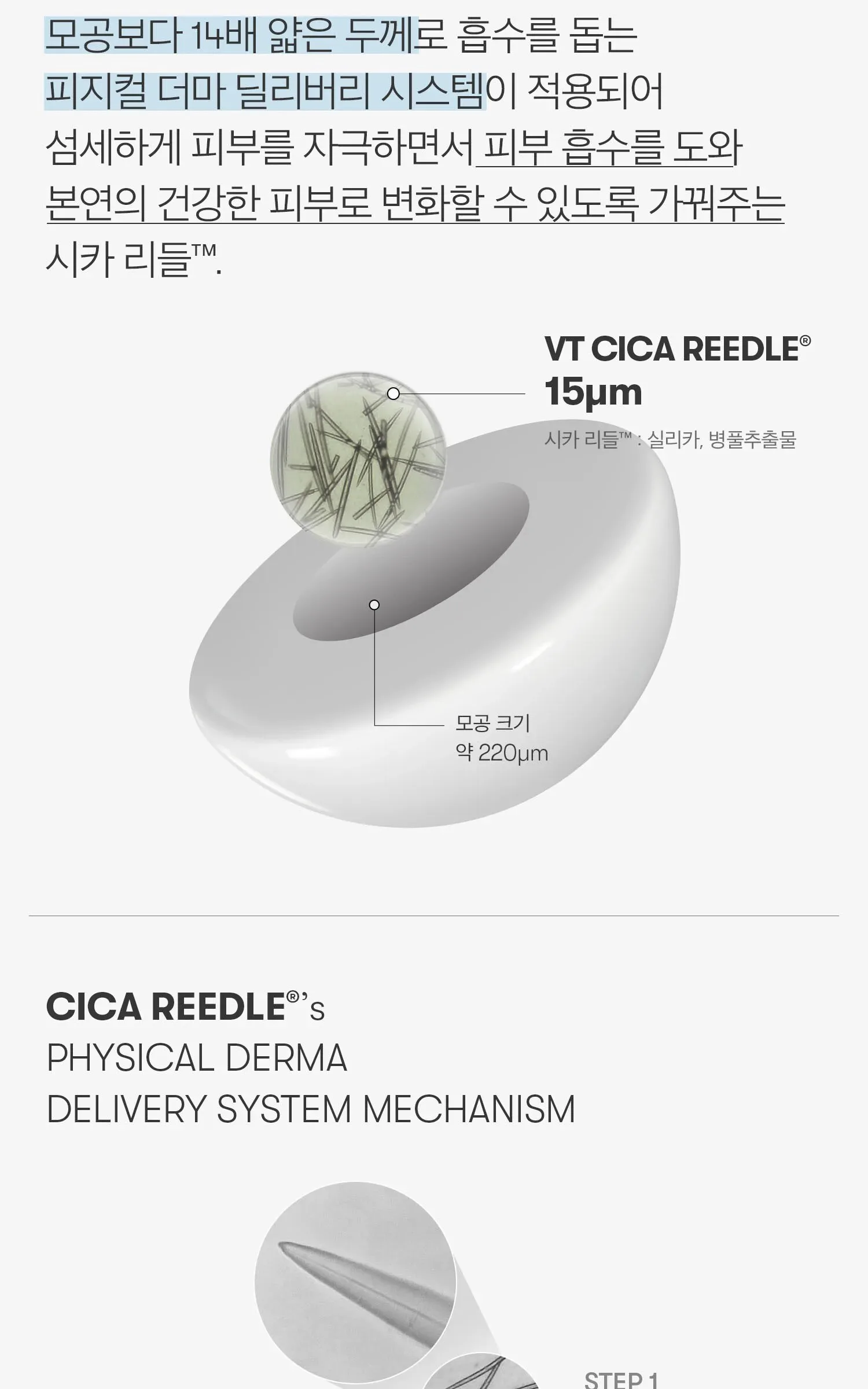 VT COSMETICS Hydrop Reedle Shot 100hL 2-Step Hydrogel Mask 4 Sheets Detail