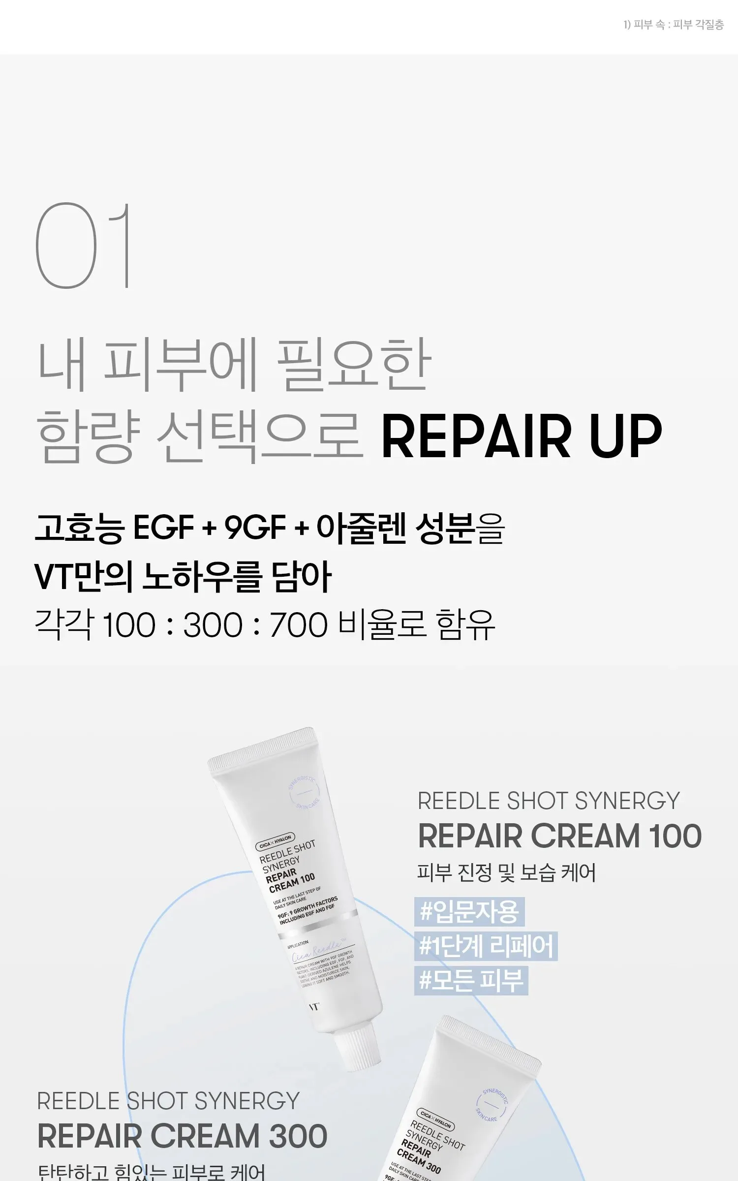 VT COSMETICS Reedle Shot Synergy Repair Cream 700 50ml – Moisturizing Barrier Care Detail