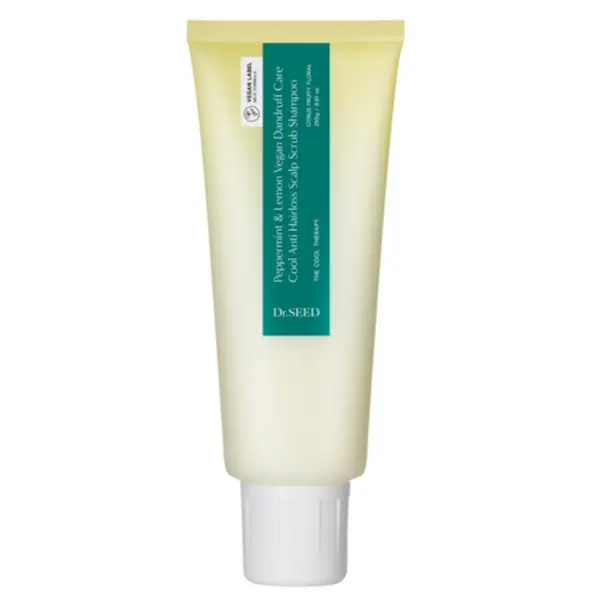 Dr.SEED Peppermint & Lemon Vegan Dandruff Care Cool Anti Hairloss Scalp Scrub Shampoo 250g