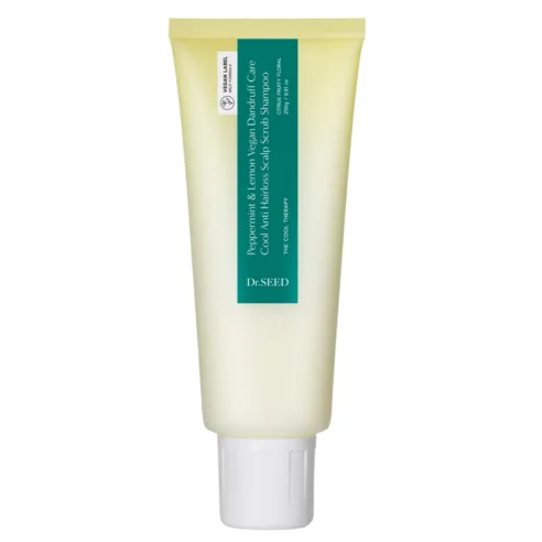 Dr.SEED Peppermint & Lemon Vegan Dandruff Care Cool Anti Hairloss Scalp Scrub Shampoo 250g