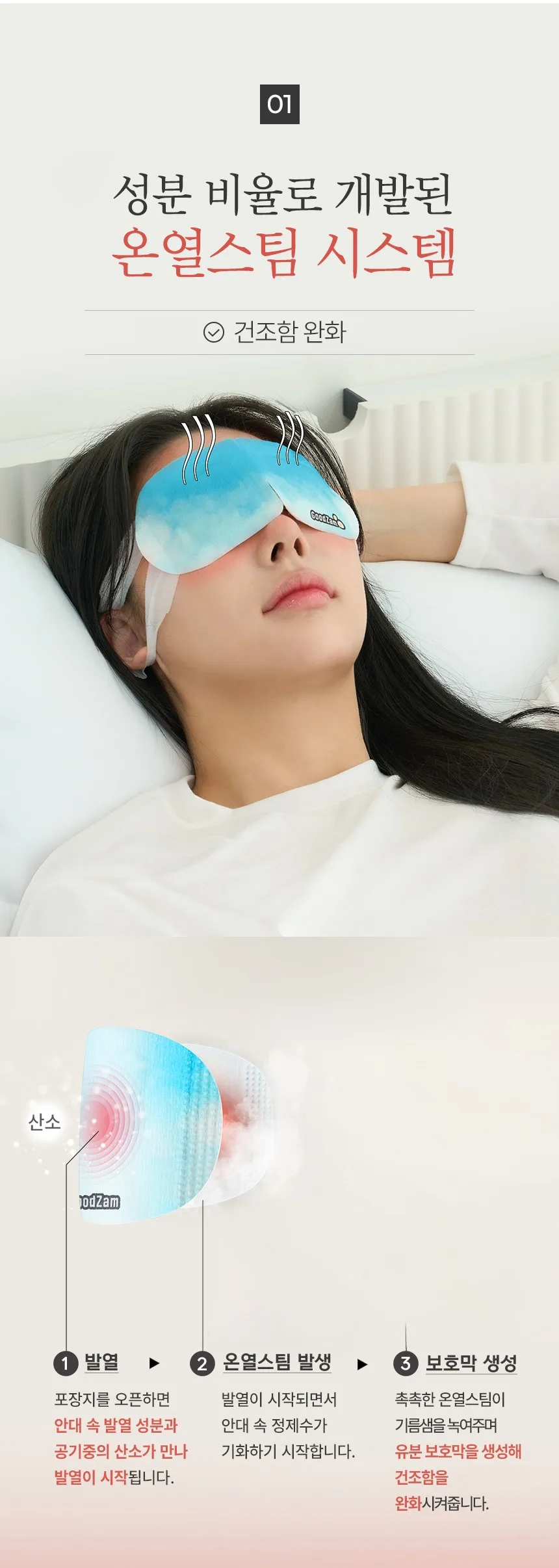 Dongkook Pharm Goodzam Steam Eye Mask, 10 Sheets, 1 Pack Detail