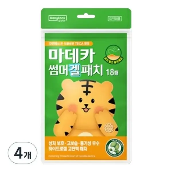 Dongkook Pharmaceutical Madeca Summer Gel Patch Beige 18pcs x 4packs