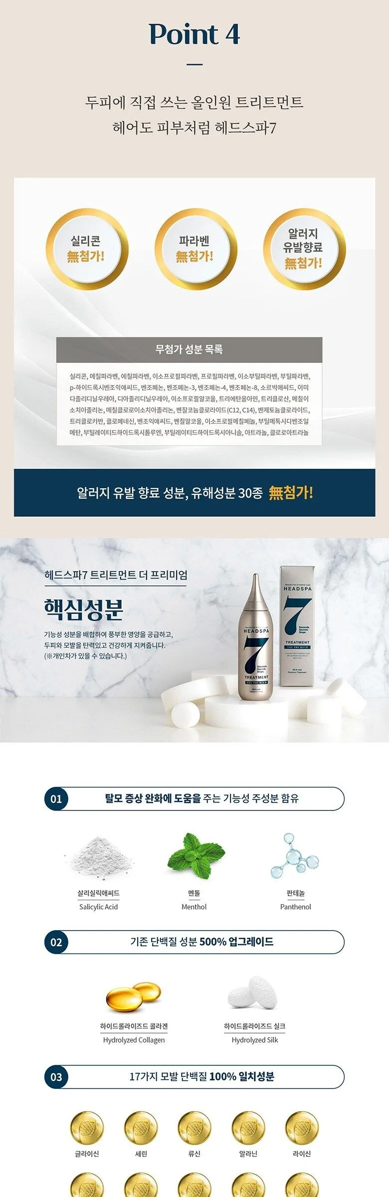 HEADSPA7 The Premium Treatment 210ml 1ea/3ea Detail