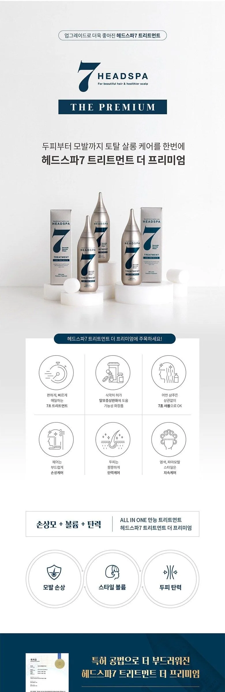 HEADSPA7 The Premium Treatment 210ml 1ea/3ea Detail