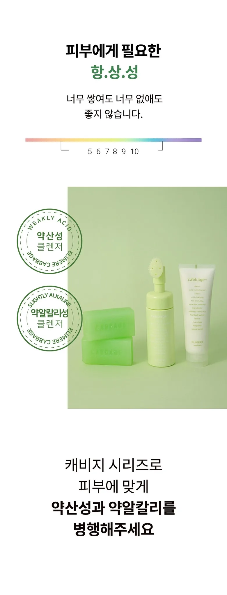 Elimere Cabbage BHA Acne-Functional Low-pH Foam Cleansing 120ml Detail