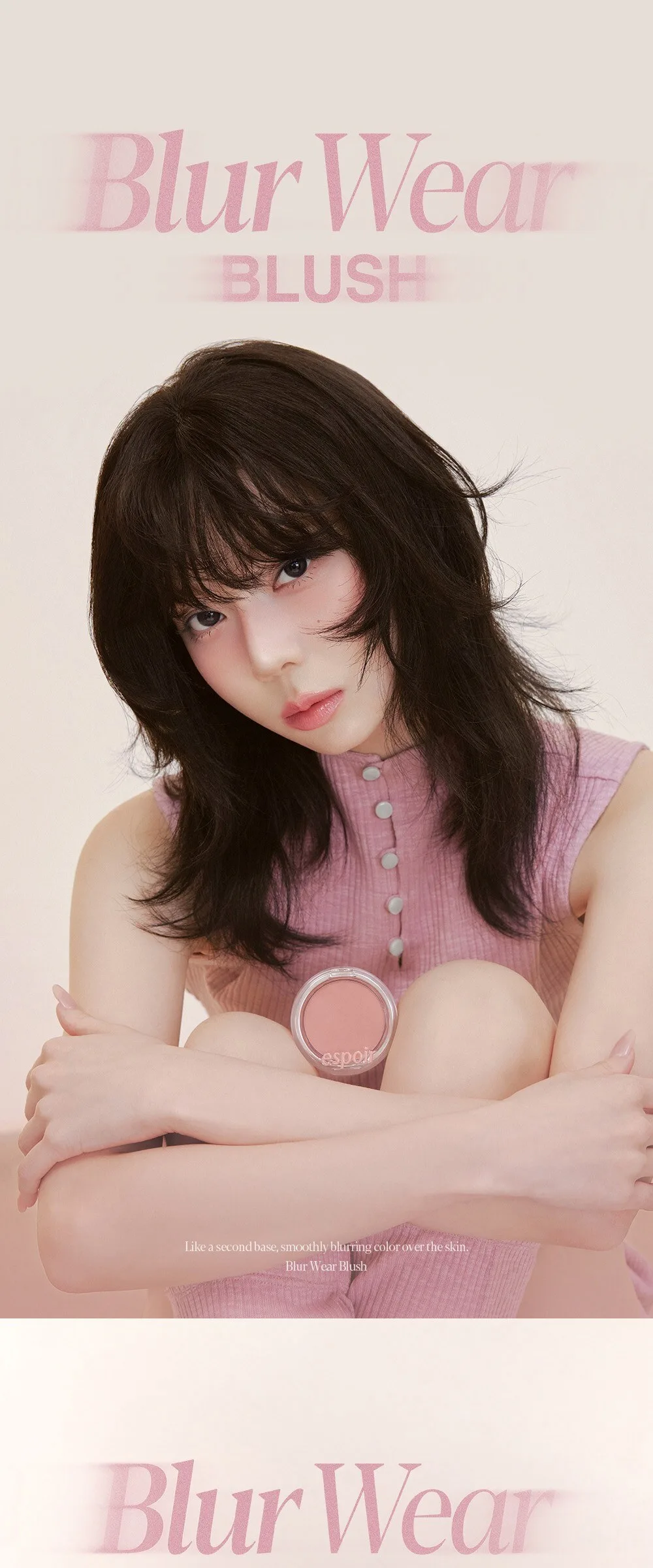 Espoir Blur Wear Blush 6g, 1pc, 5 Dazed Mauve Detail