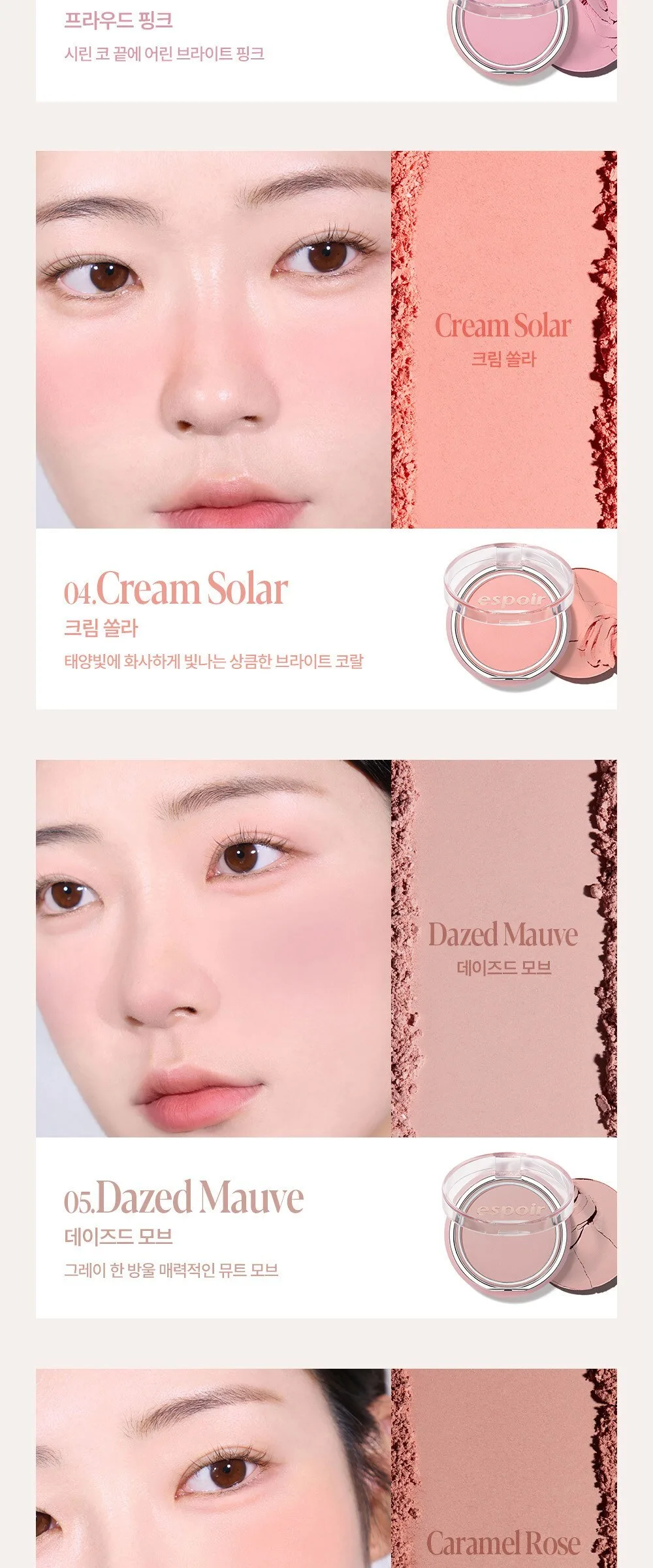 Espoir Blur Wear Blush 6g, 1pc, 5 Dazed Mauve Detail
