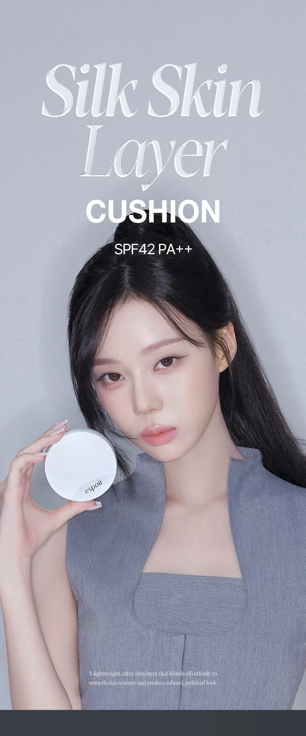 Espoir Silk Skin Layer Cushion 13g 1pc 20.5 Peach Oolong Detail