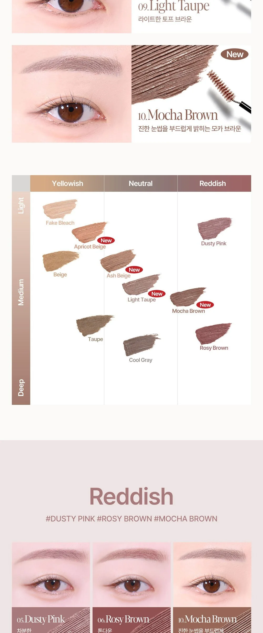 Espoir The Brow Color Fixing Cara 3g No.9 Light Taupe Detail