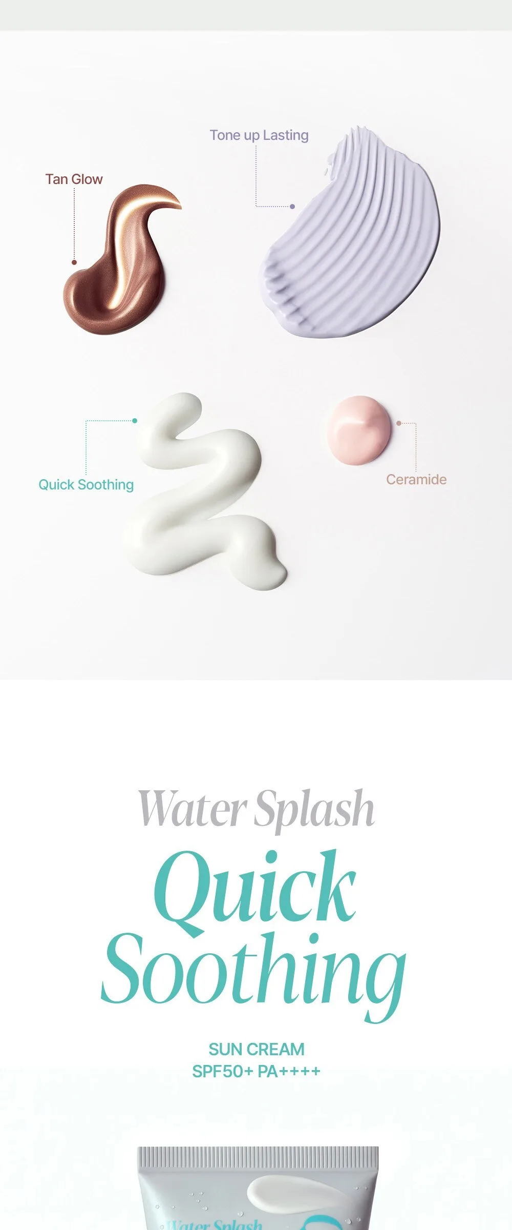 Espoir Water Splash Suncream Quick Soothing SPF50+ PA++++ 50ml Detail