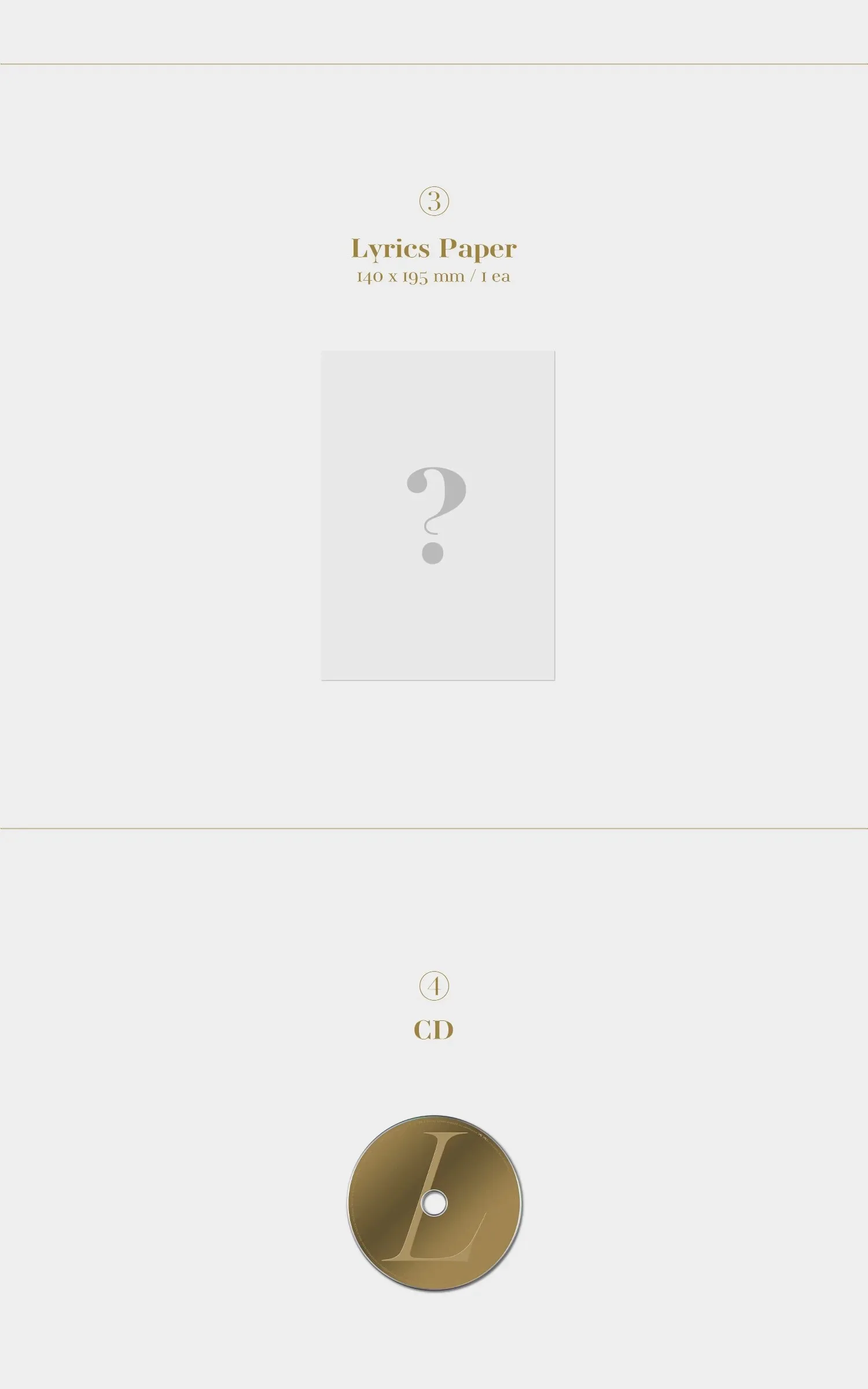LISA – FIRST SINGLE ALBUM LALISA (Gold Version) Detail