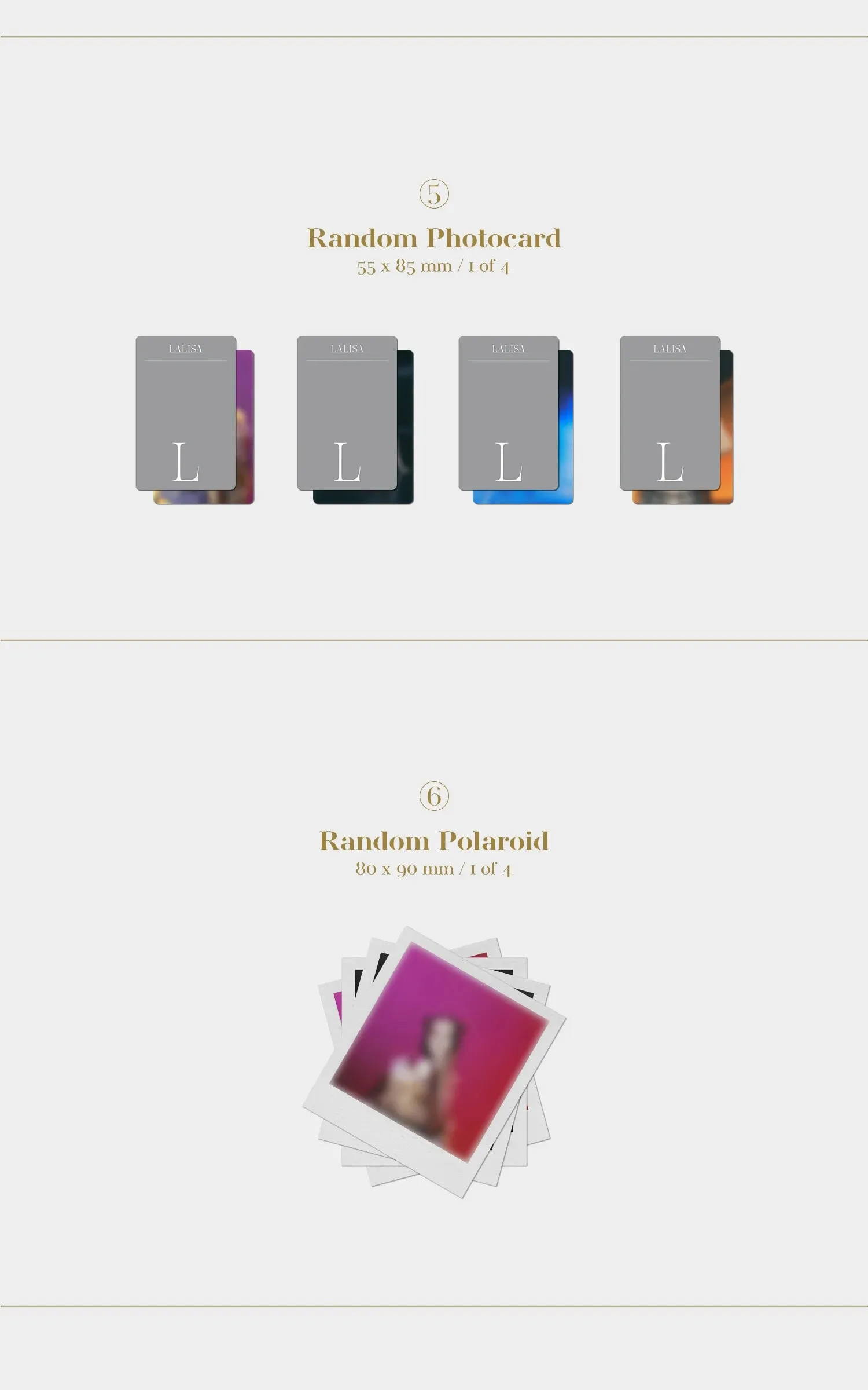 LISA – FIRST SINGLE ALBUM LALISA (Gold Version) Detail