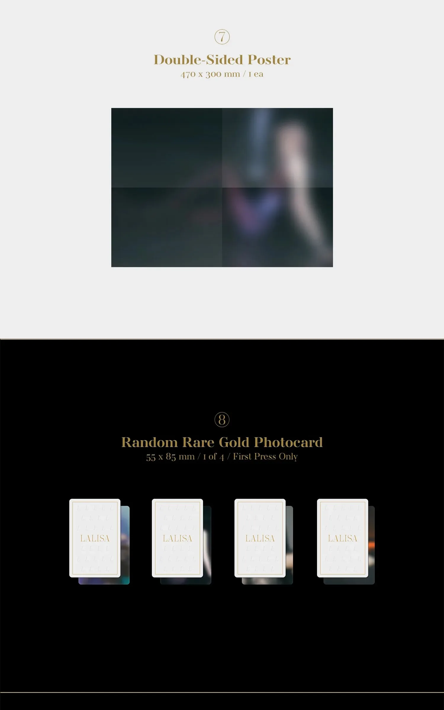 LISA – FIRST SINGLE ALBUM LALISA (Gold Version) Detail