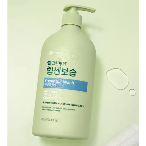 Green Finger Essential Wash Baby Body Wash 500ml - Image 3