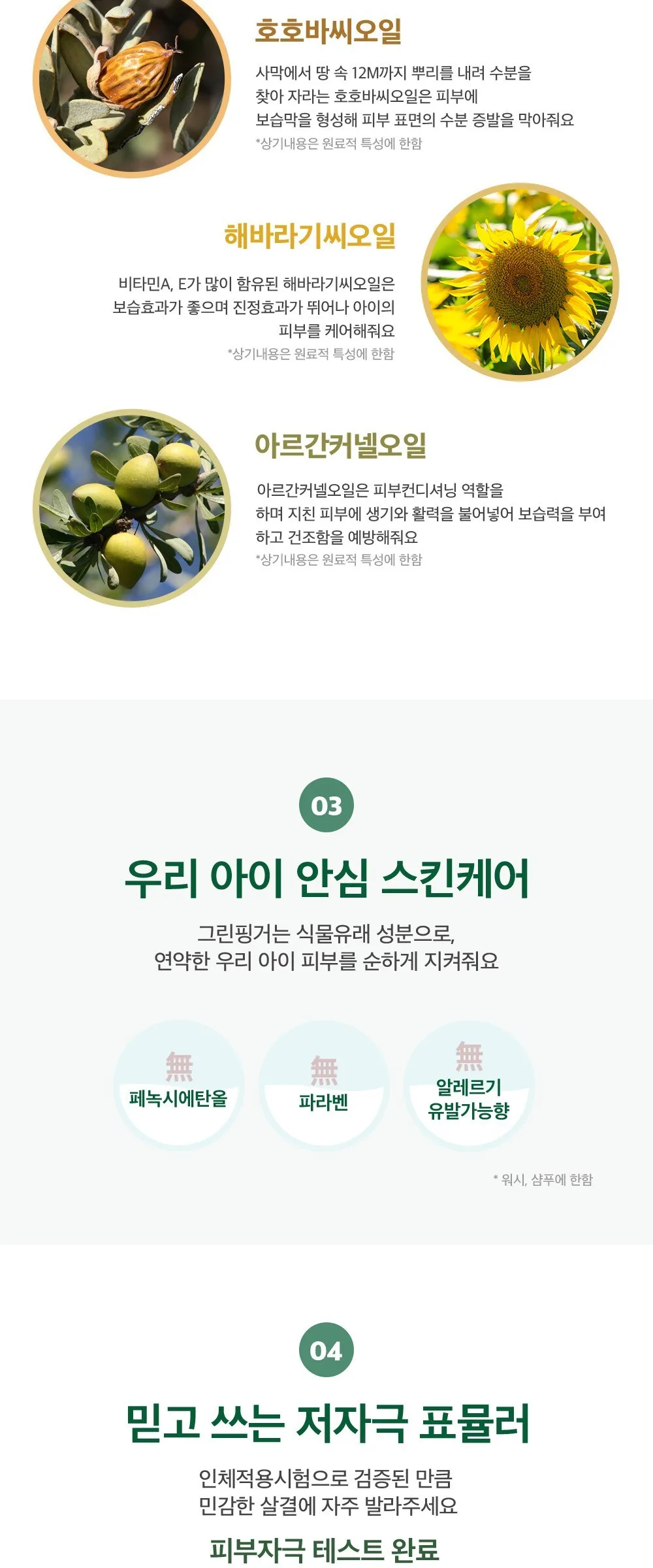 Green Finger Moisturizing Natural Baby Lotion 500ml Detail