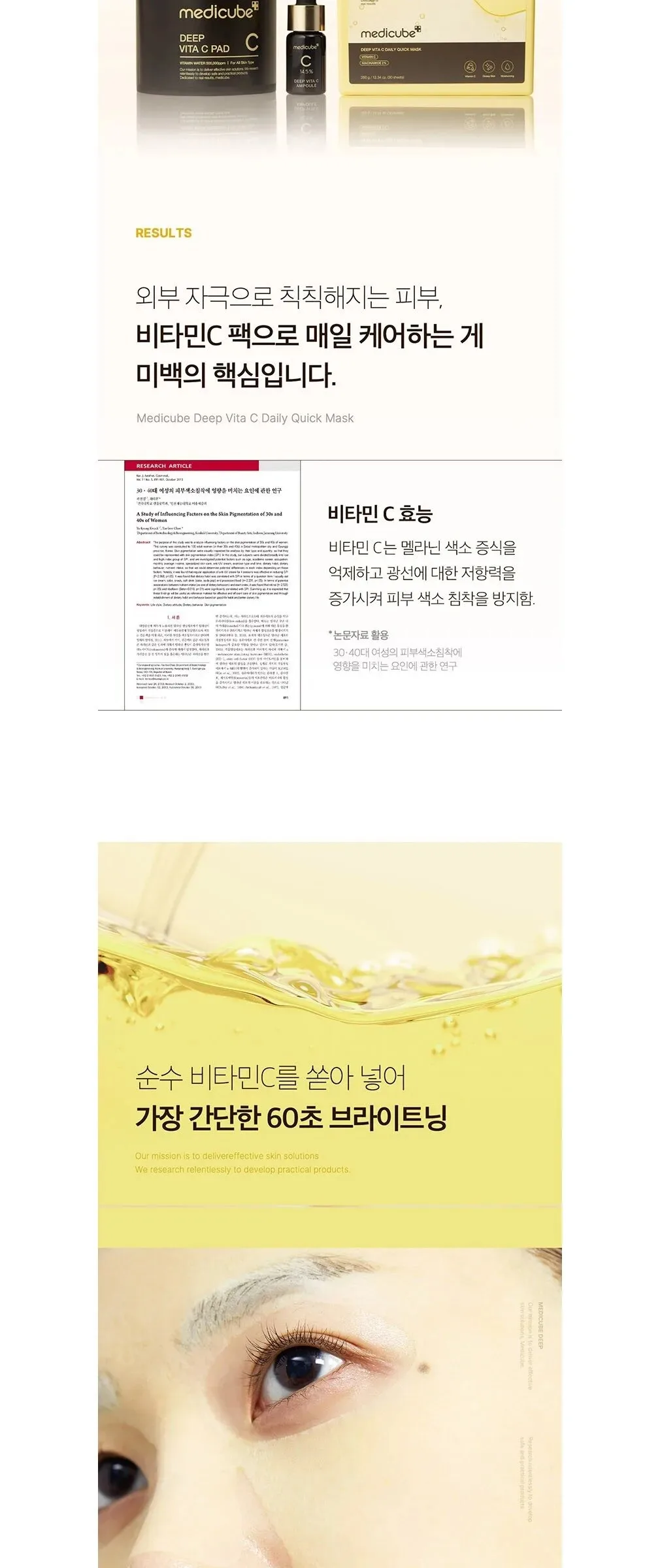 MEDICUBE Deep Vita C Daily Quick Mask 30pcs 350ml Detail