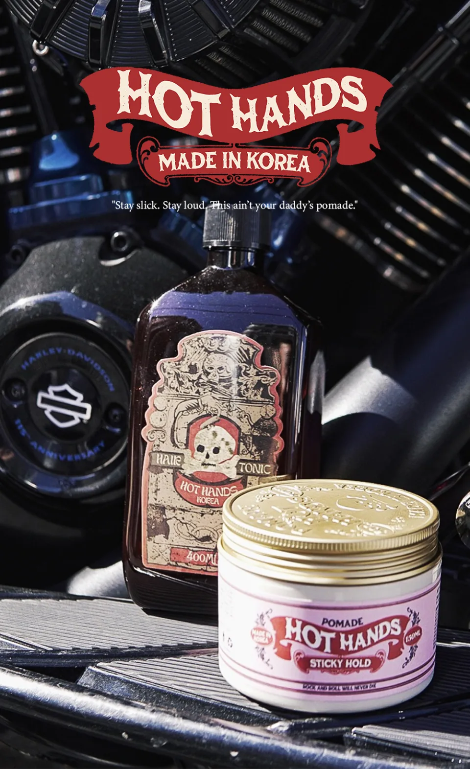 Hot-Hands Grooming Hair Tonic 200ml Detail