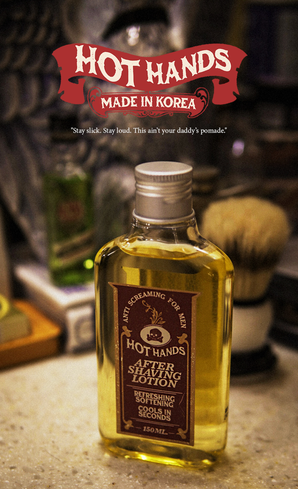 HotHands After Shaving Lotion Tobacco - 150ML (50OZ) - Aftershave Lotion Detail