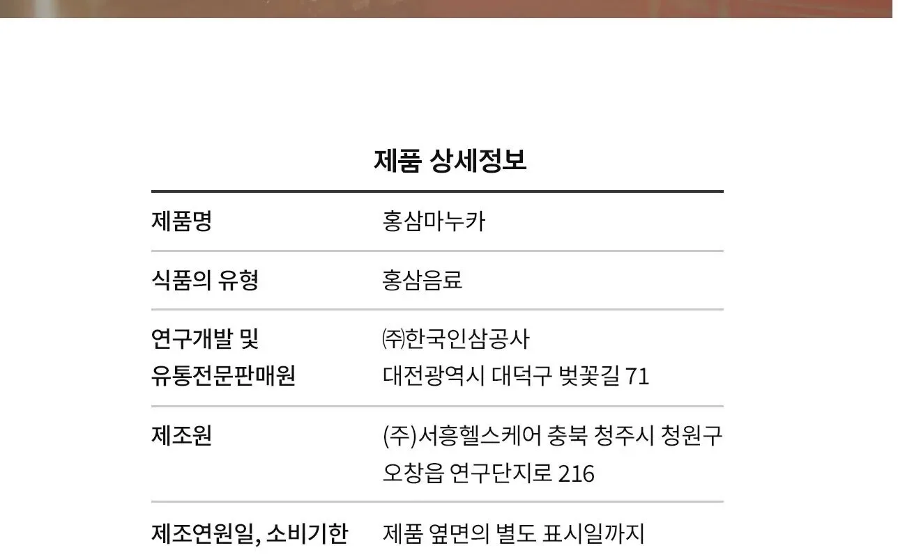 JUNG KWAN JANG Ginseng Manuka 15g*30pcs Detail