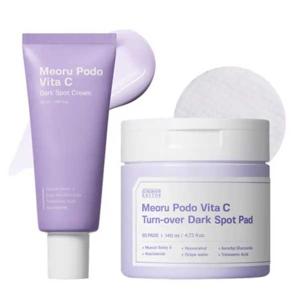 SUNGBOON EDITOR Meoru Grape Pad 60pads 140ml + Cream 50ml
