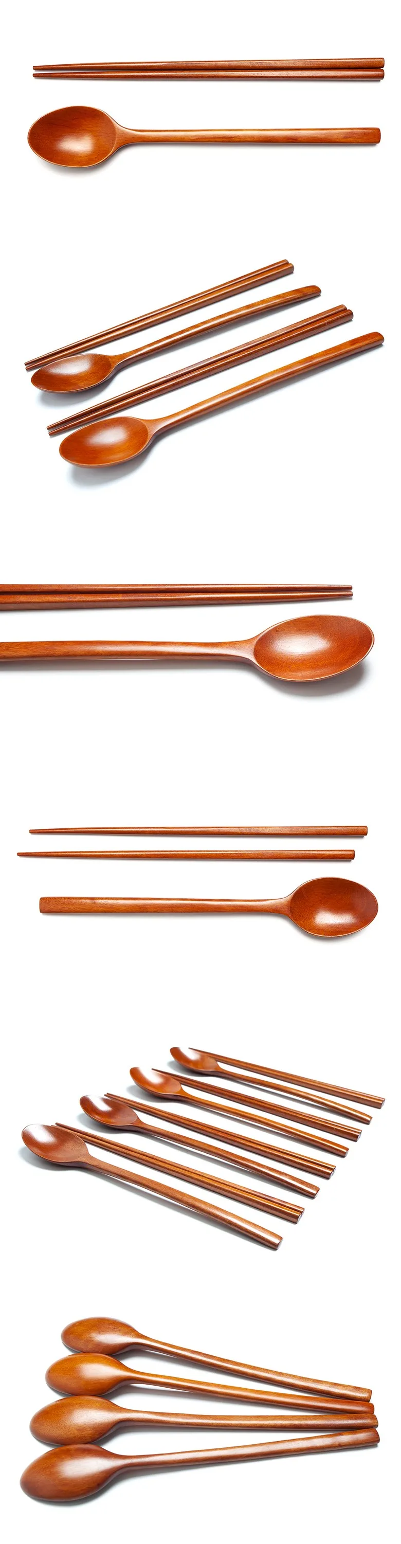 Ishin Gongbang Lacquered Wooden Spoon Min (with Case) - Made in Korea Detail