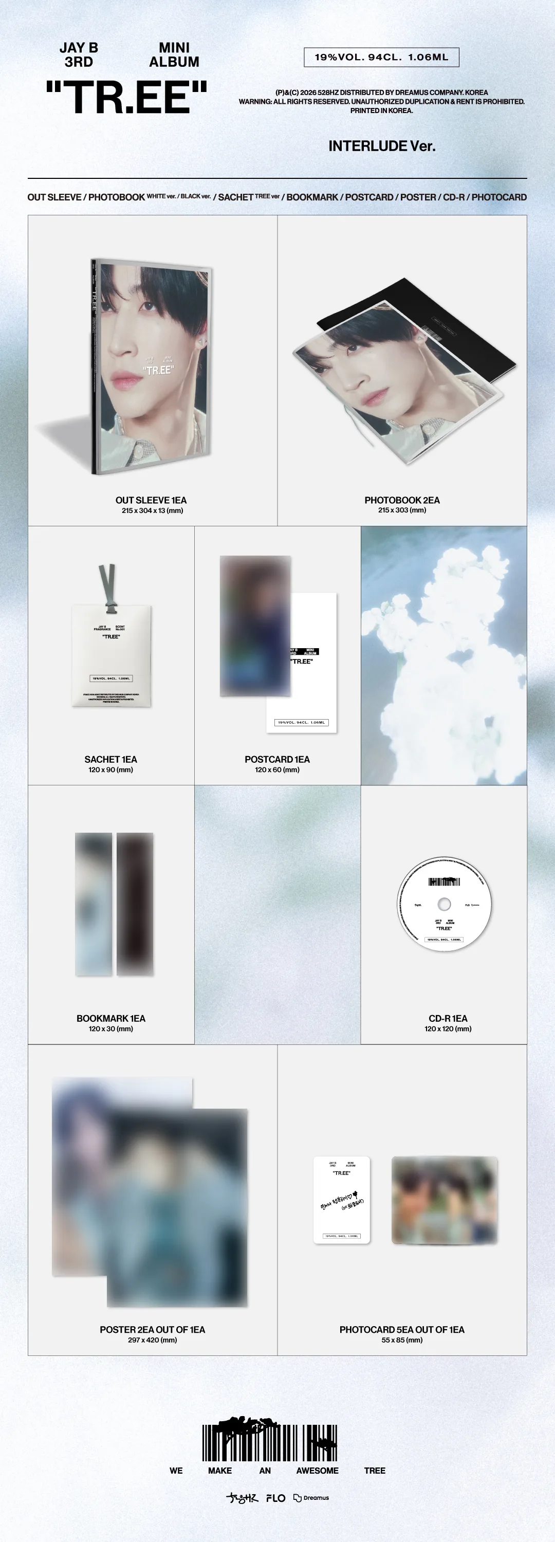 JAY B - Mini Album 3 [TR.EE] (INTERLUDE Ver.) Detail