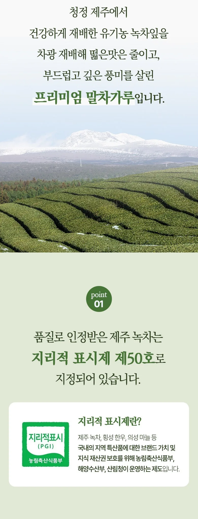 Organic Friends Sugar-Free Organic 100% Jeju Premium Matcha Powder 100g KFDA Certified Detail