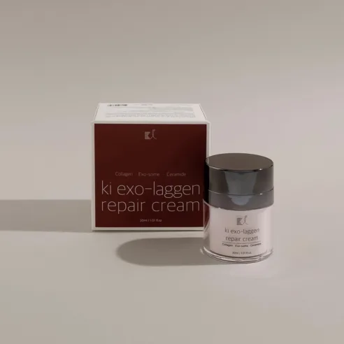 KI Cosmetics Exo-Laggen Repair Cream 30ml - Plant Exosome Collagen Firming Cream for Dark Spot Care - Image 3