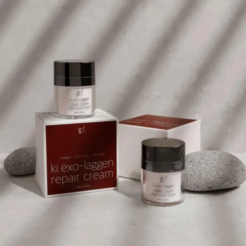 KI Cosmetics Exo-Laggen Repair Cream 30ml - Plant Exosome Collagen Firming Cream for Dark Spot Care - Image 4