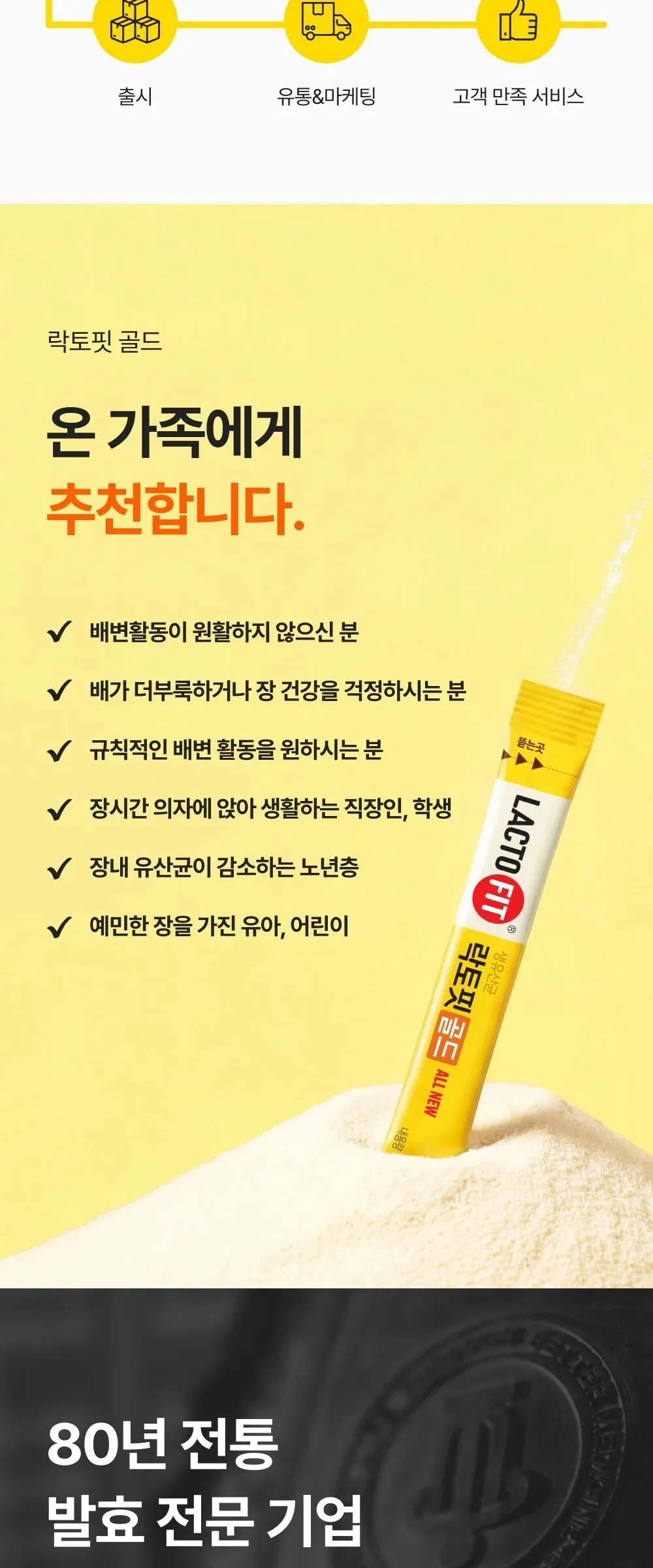 LACTO FIT Probiotics Gold 50pcs Detail