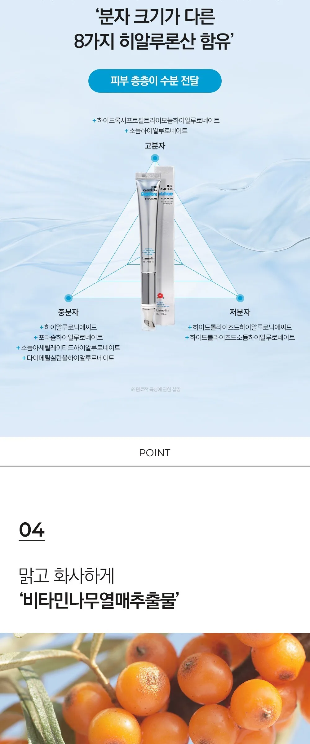 LAMELIN Jeju Camellia Glutathione Vibrating Eye Cream 20g Detail