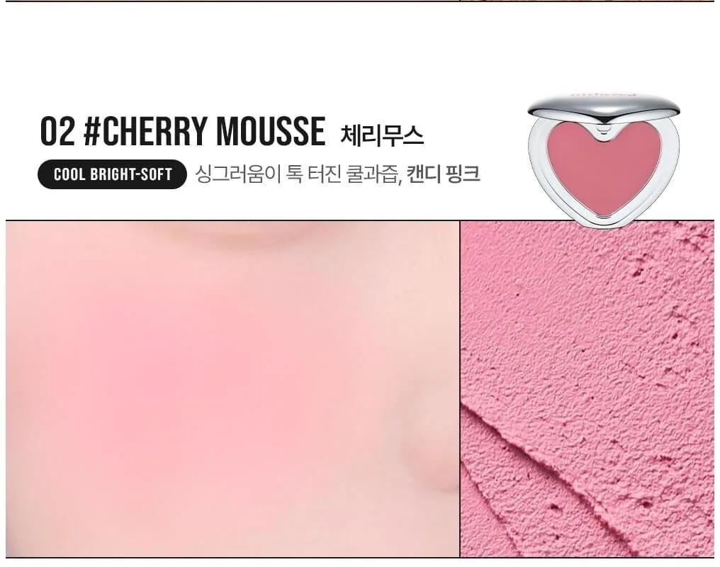 Lilybyred Love Beam Mousse Cheek 3.8g 06 Pomegranate Mousse Detail