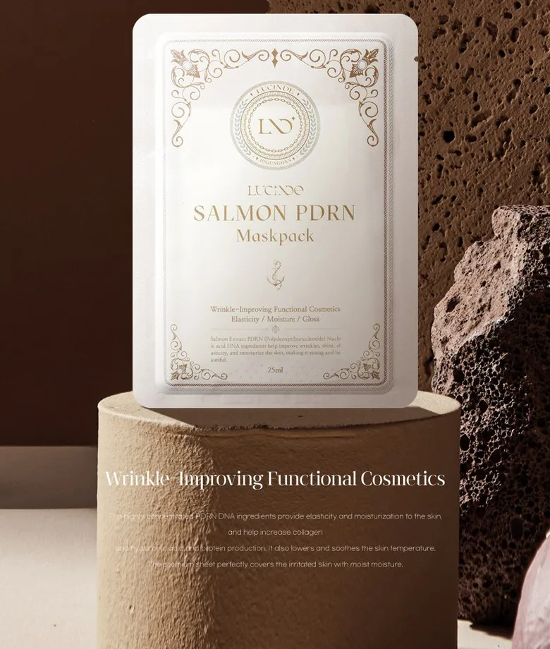 LUCINDE SALMON PDRN Maskpack 25ml - Collagen Hyaluronic Elasticity Moisture Wrinkle Care Detail