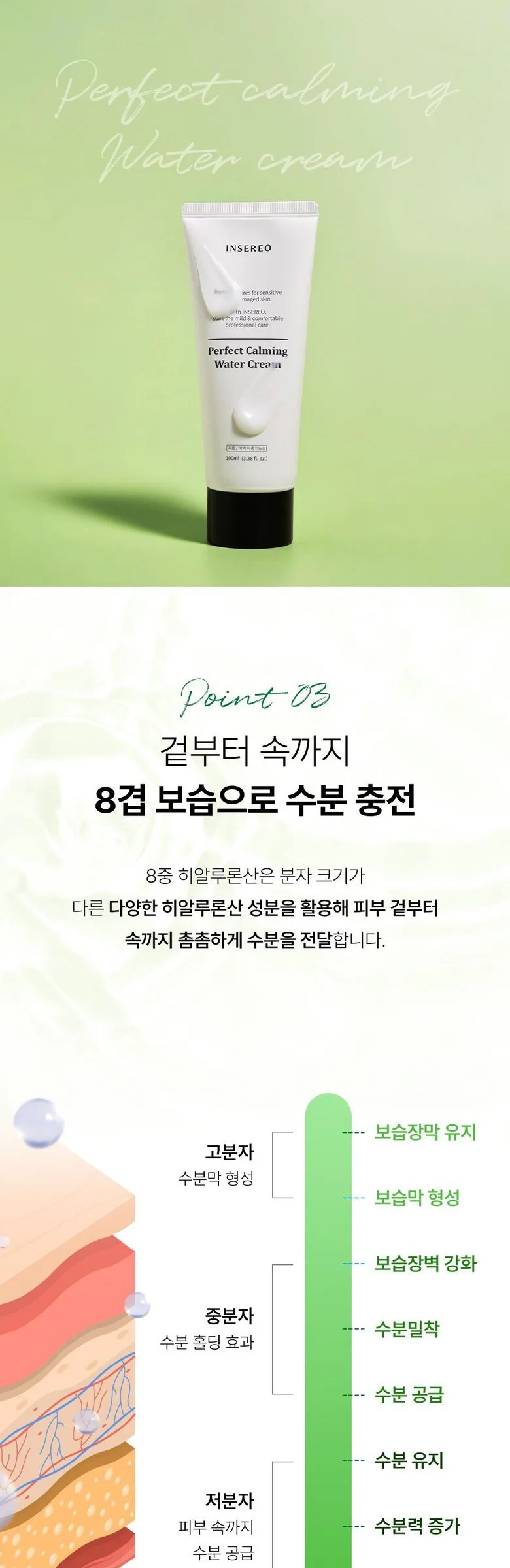 LumiPure Inseleo Phytoacin Cream 100ml - Centella Cica Cream with Panthenol, Hyaluronic Acid, Ceramide Detail