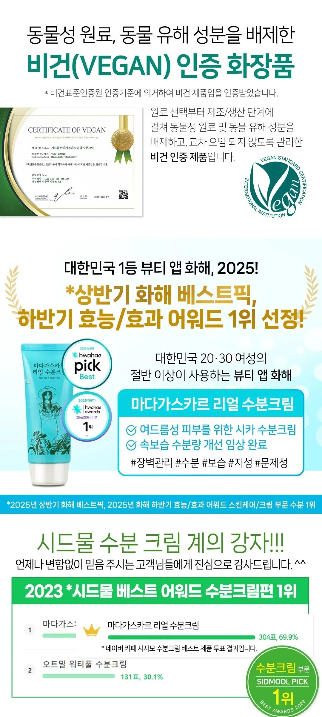 SIDMOOL Madagascar Real Moisture Cream 80g Detail