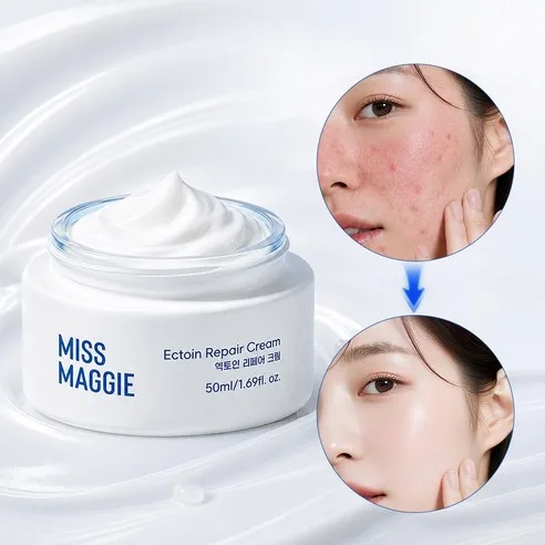 MISSMAGGIE Ectoin Moisture Repair Cream 50ml - Panthenol Cica Barrier Strengthening Sensitive Skin Soothing Regenerating Cream