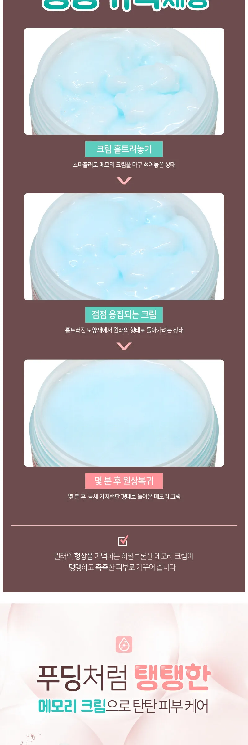 ELIZAVECCA Moisture Hyaluronic Acid Memory Cream 100g Detail