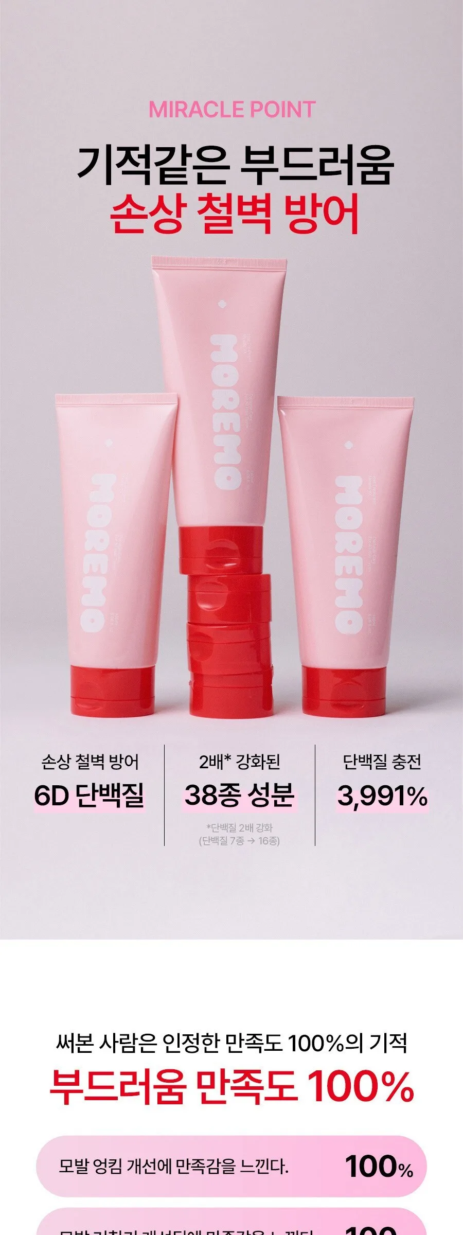 Moremo Miracle 2X Hair Treatment 180ml Detail