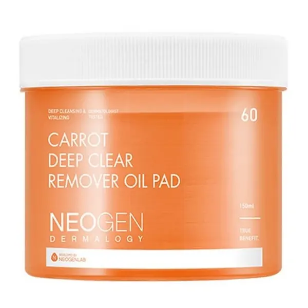 NEOGEN Carrot Deep Clear Remover Oil Pads 60 Sheets 150ml