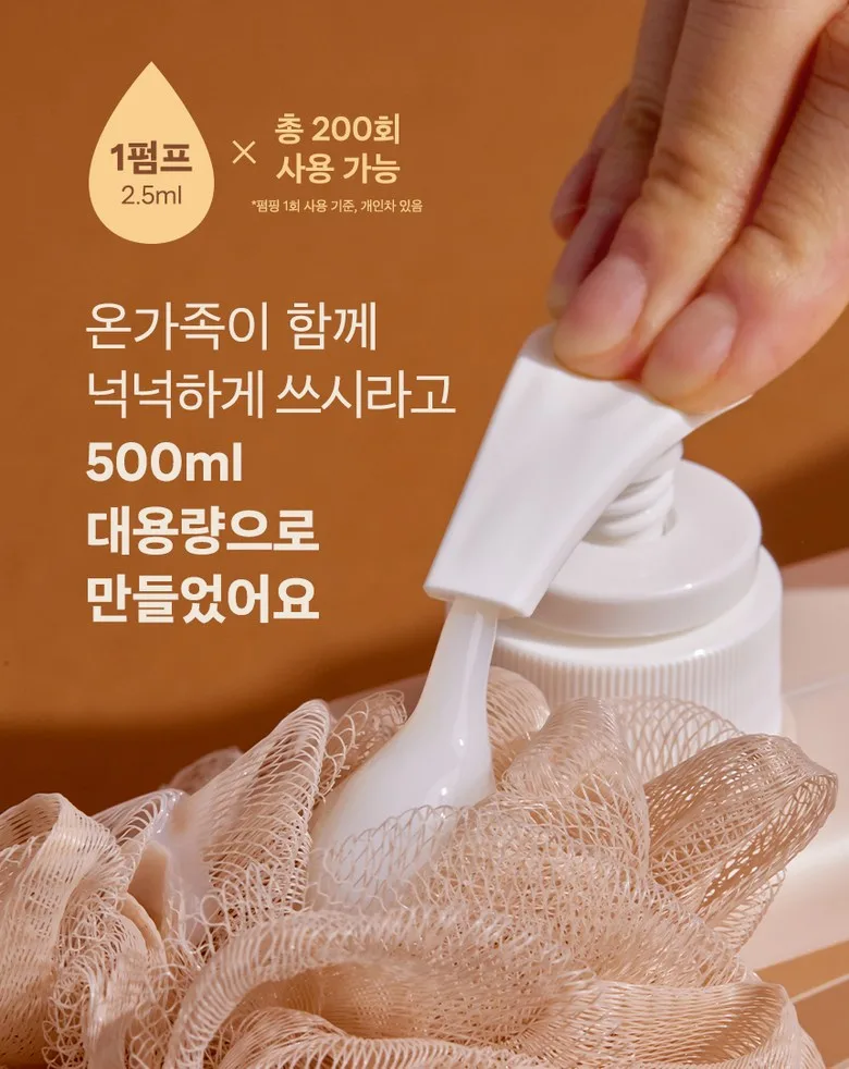 Nutseline Super Nut Milk Cleanser Body Wash 500ml Detail