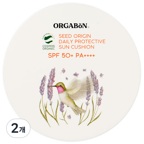 Orgabon Seed Origin Daily Protective Sun Cushion 15g x 2 Pack