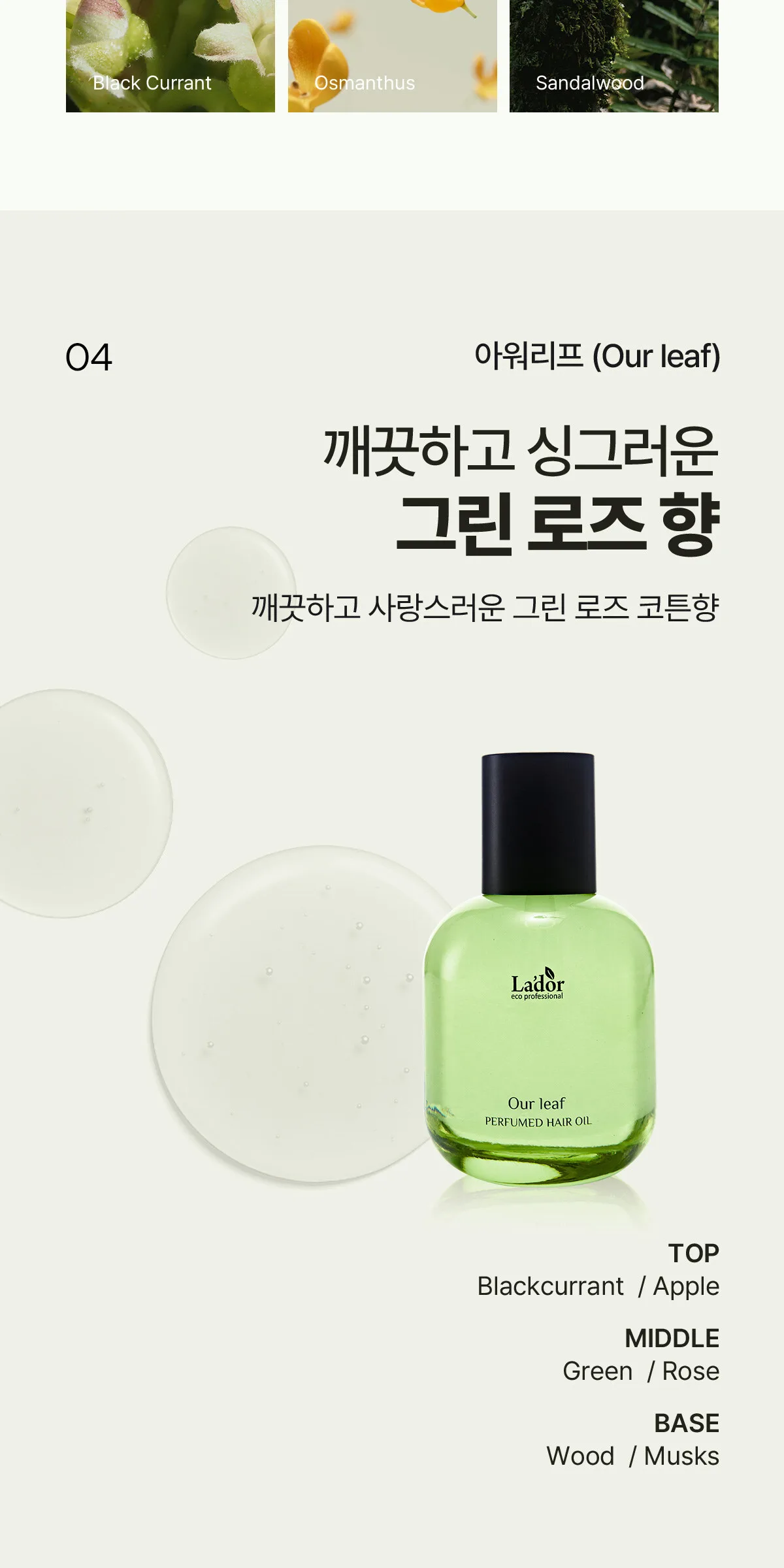 LADOR Perfume Hair Oil 30ml Detail