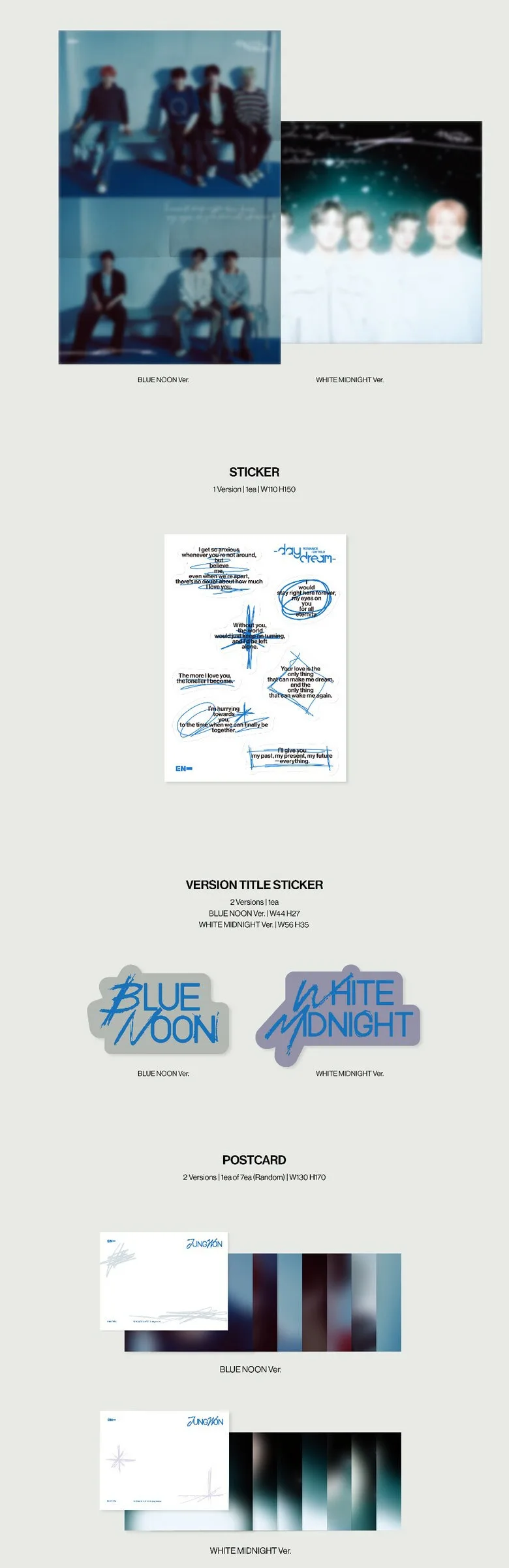 ENHYPEN – ROMANCE : UNTOLD -daydream-Set Detail