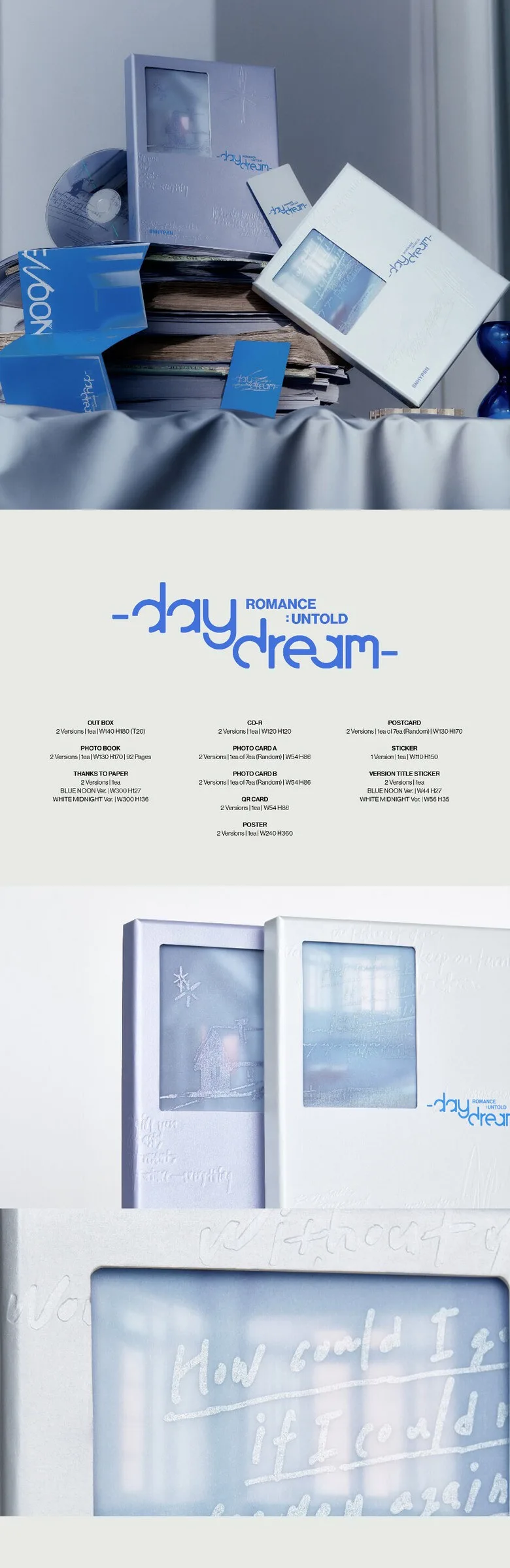ENHYPEN – ROMANCE : UNTOLD -daydream-Set Detail